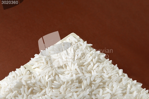 Image of White rice background