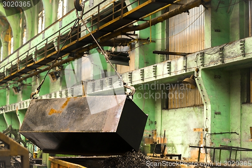 Image of Industrial crain closeup photo