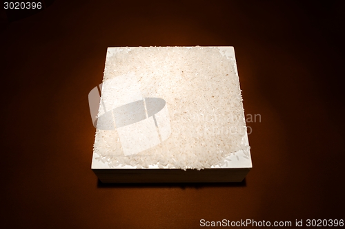 Image of White rice background