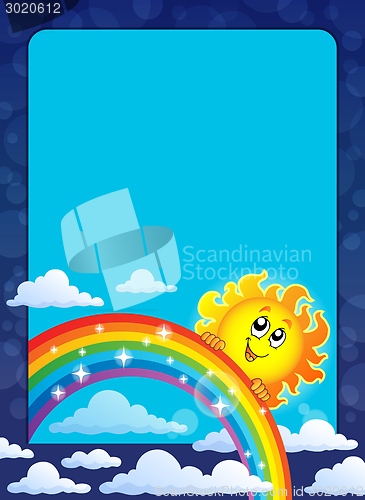 Image of Frame with happy sun