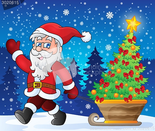 Image of Santa Claus walk theme 2