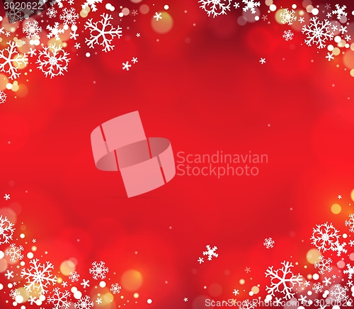 Image of Snowflake theme background 7