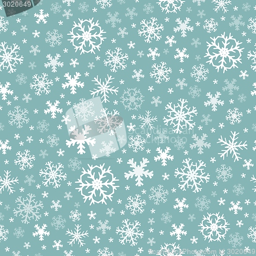 Image of Seamless background snowflakes 5