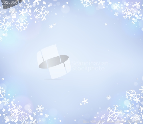 Image of Snowflake theme background 8