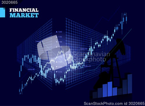 Image of Stock Market Vector Chart