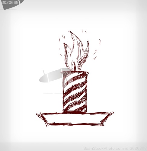 Image of Chritmas candle