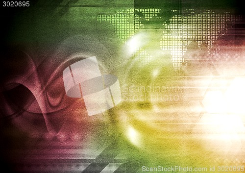 Image of Colourful abstract grunge design