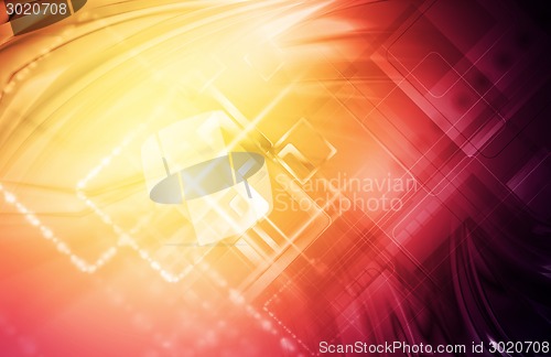 Image of Abstract hi-tech bright background