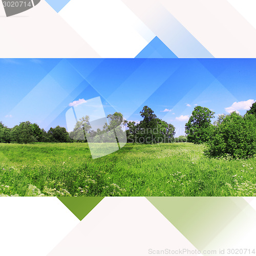 Image of Landscape nature hi-tech collage