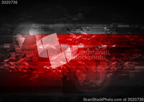Image of Bright red abstract background