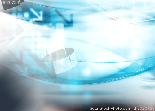Image of Concept blurred tech wavy design