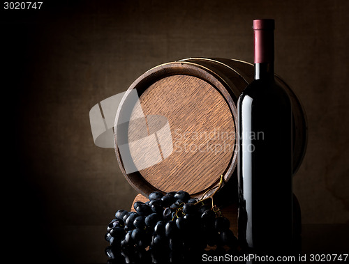 Image of Wine on dark background