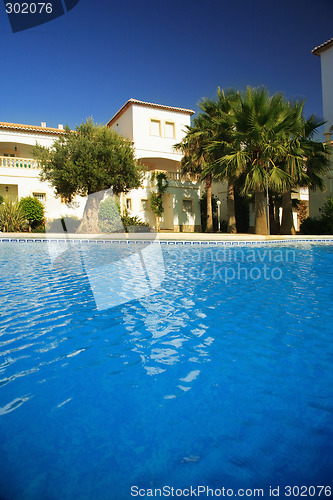 Image of Spanish villas with swimming pool