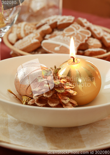 Image of Christmas table setting