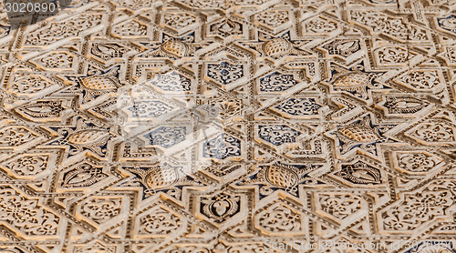 Image of Arabic decoration on acient wall
