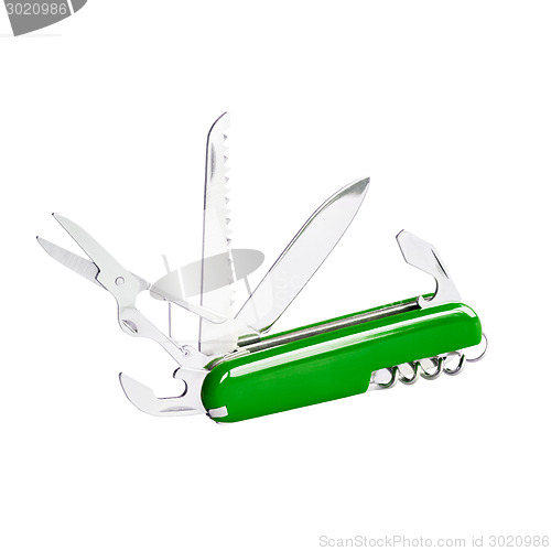 Image of Green swiss knife