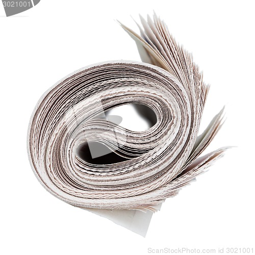 Image of Roll of newspapers.