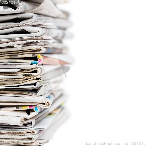 Image of Stack of newspapers