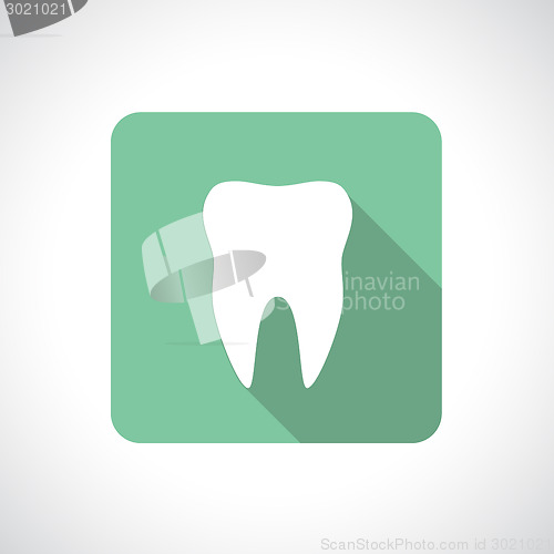 Image of Tooth icon with shadow.