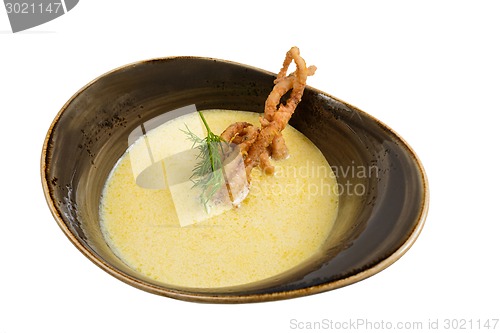 Image of Cream soup with seafood