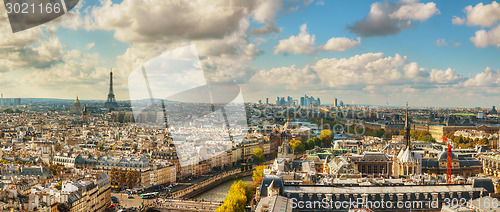 Image of Panoramic aerial view of Paris