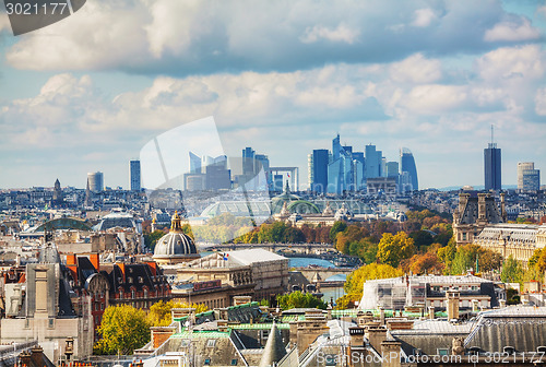 Image of Paris cityscape with La Defense