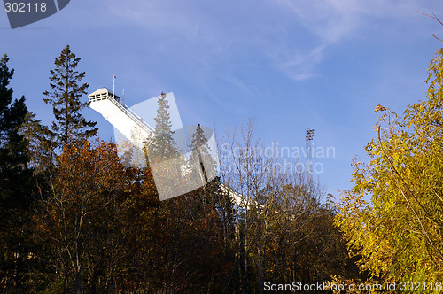 Image of Holmenkollen ski jump in Oslo