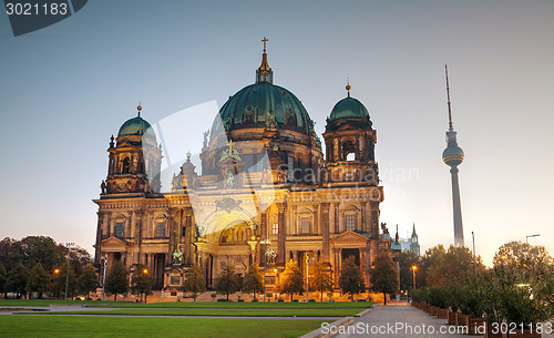 Image of Berliner Dom overview in the morning