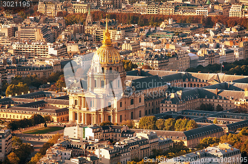 Image of The Army Museum in Paris, France aerial view