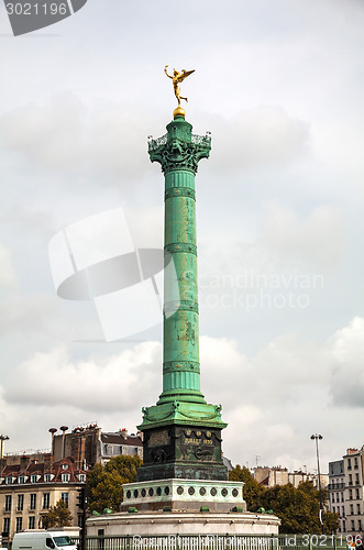 Image of July column at Place de la Bastille in Paris, France