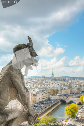 Image of Paris aerial view with Chimera