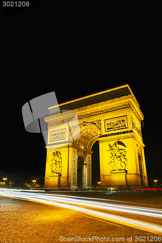 Image of Arc de Triomphe de l'Etoile in Paris