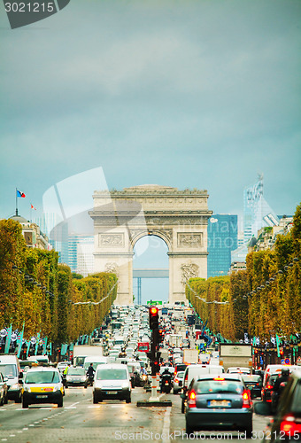 Image of Arc de Triomphe de l'Etoile in Paris