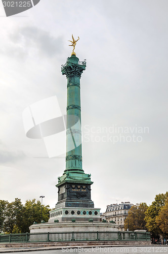 Image of July column at Place de la Bastille in Paris, France