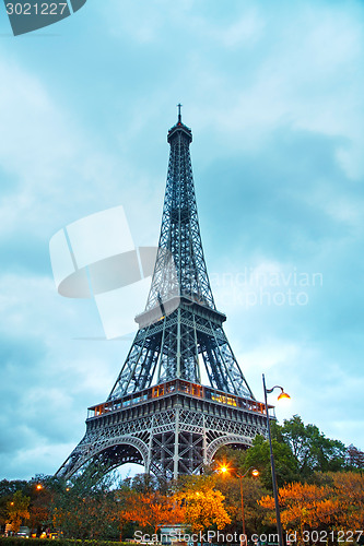 Image of The Eiffel tower in Paris, France