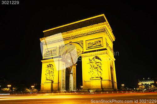 Image of Arc de Triomphe de l'Etoile in Paris