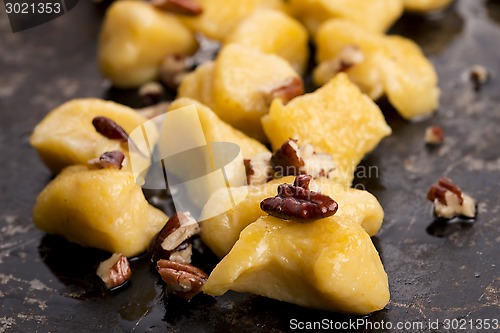 Image of Pumpkin gnocchi with mushroom sauce 