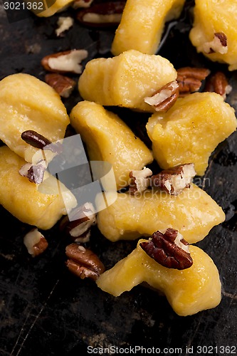 Image of Pumpkin gnocchi with mushroom sauce 