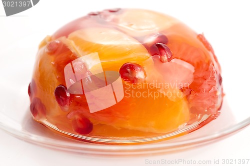 Image of jelly sweets with citrus fruits