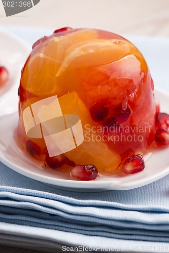 Image of jelly sweets with citrus fruits