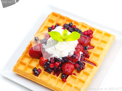 Image of fruit wafel