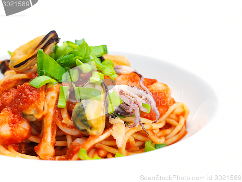 Image of Pasta with shrimps, herbs and mashrooms