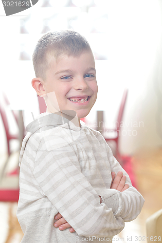 Image of happy young boy portrait