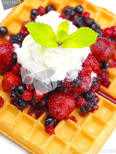 Image of fruit wafel