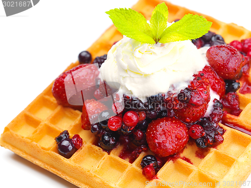 Image of fruit wafel