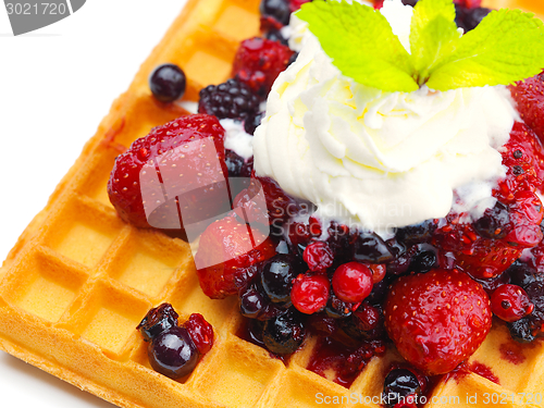 Image of fruit wafel