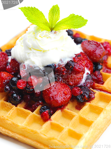 Image of fruit wafel