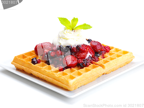 Image of fruit wafel