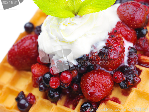 Image of fruit wafel