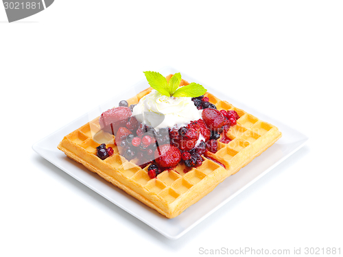 Image of fruit wafel